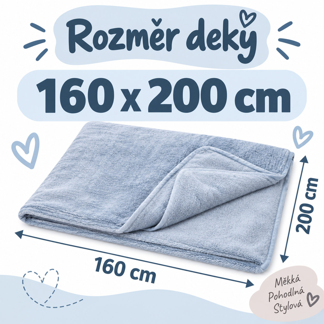 Rozměr 160x200 cm