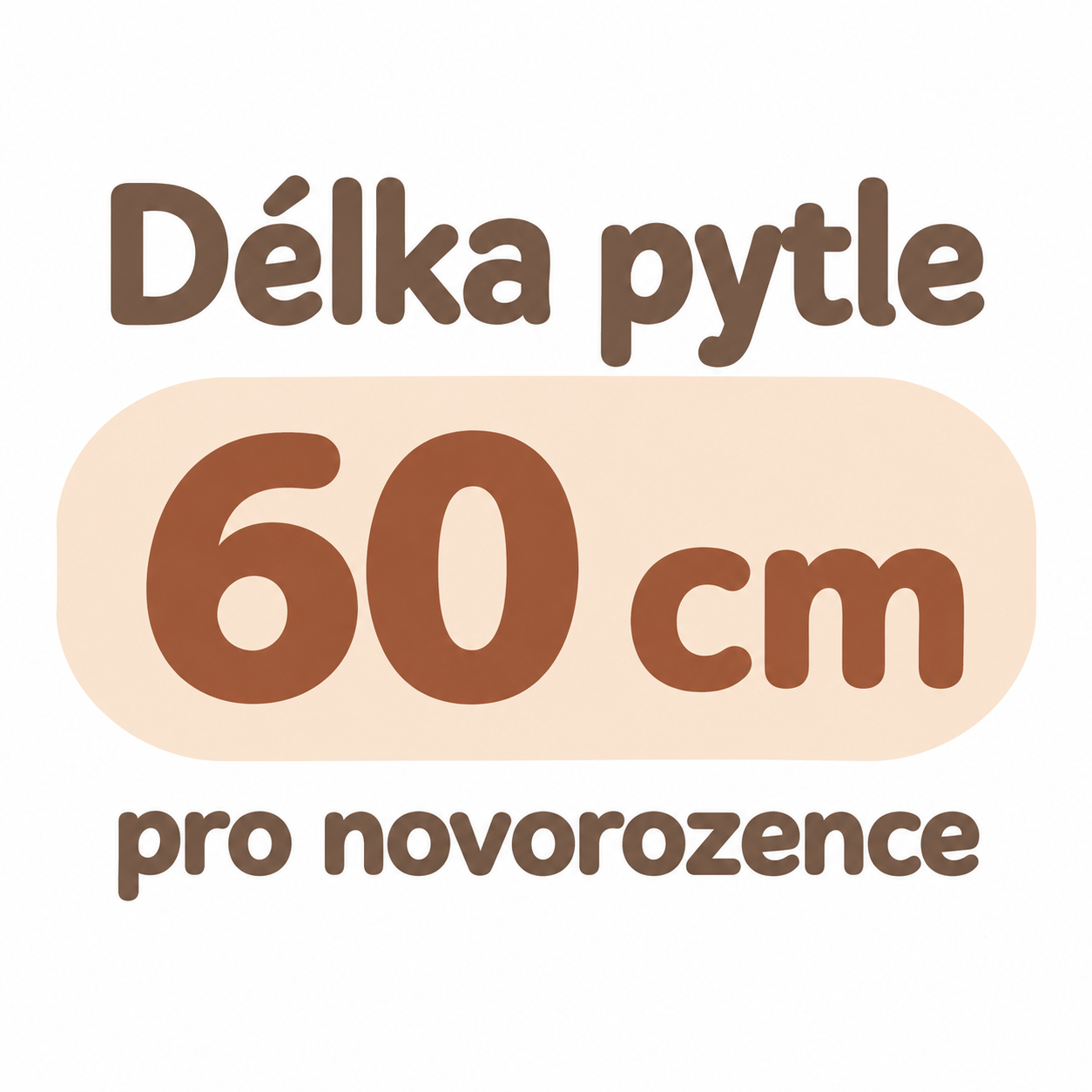 Novorozenecké - délka 60 cm