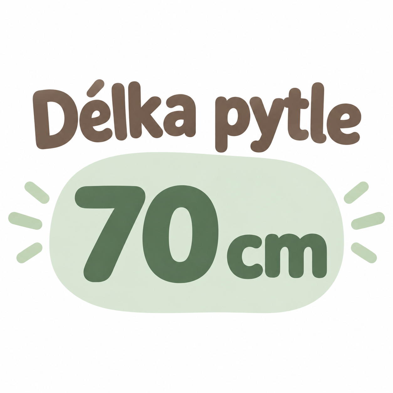  Délka pytle 70 cm