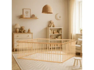 Dětská dřevěná ohrádka Scarlett BRANKO, buk 200 x 140 x 70cm