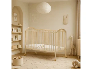 Dětská postýlka s vyndavacími příčkami - Scarlett ALENKA ECO (borovice) 120 x 60 cm