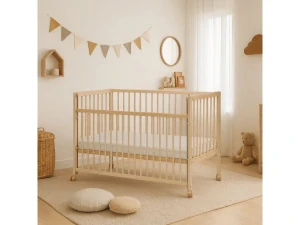 Dětská postýlka - Scarlett DOMINIK ECO (borovice), stahovací bočnice - 120 x 60 cm