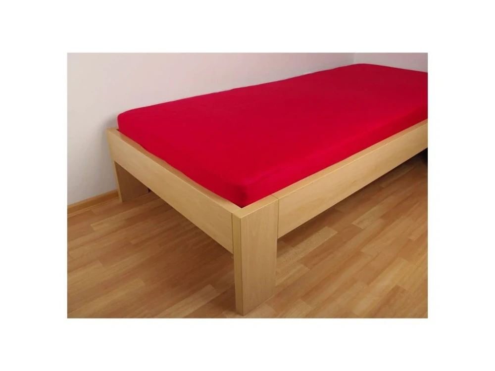 2v1 Červené prostěradlo 100x200 cm a chránič matrace Kaarsgaren