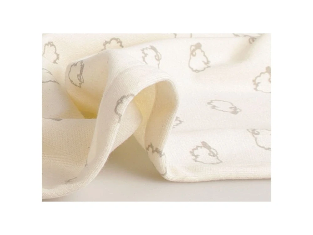 Letní dětská deka 70x100cm z biobavlny beránci Kaarsgaren