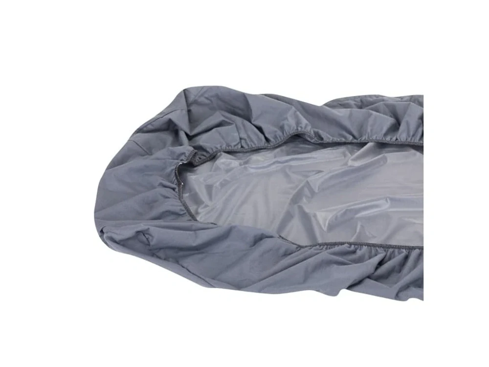 2v1 Šedé prostěradlo 80x200 cm a chránič matrace Kaarsgaren