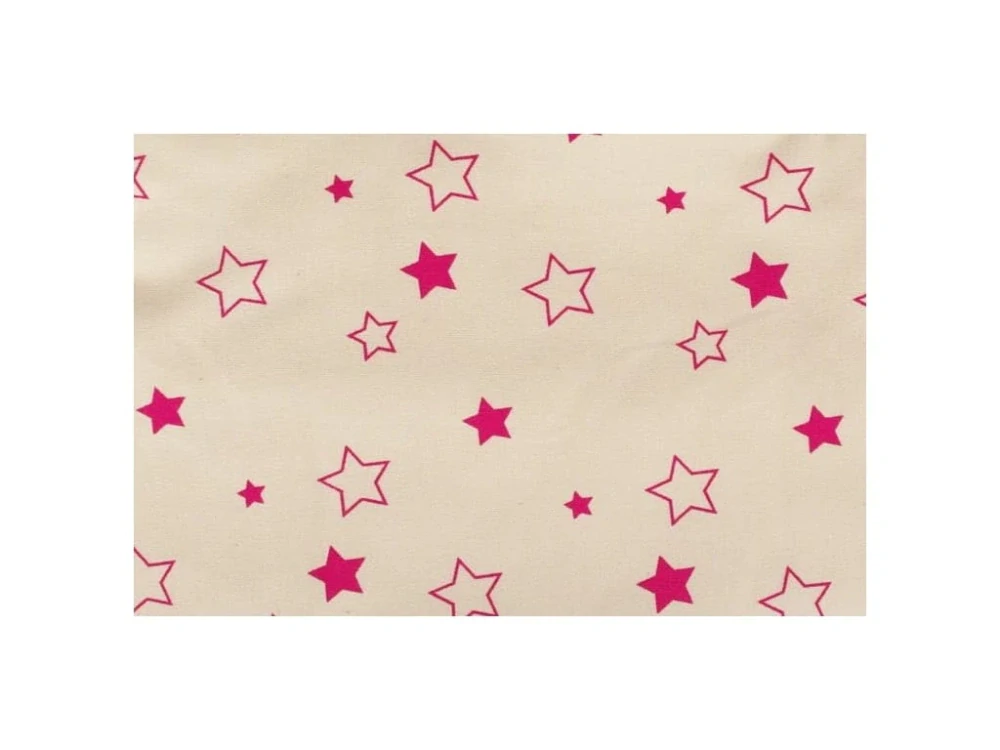 Spací pytel z biobavlny 80 cm fuchsiové hvězdičky Kaarsgaren