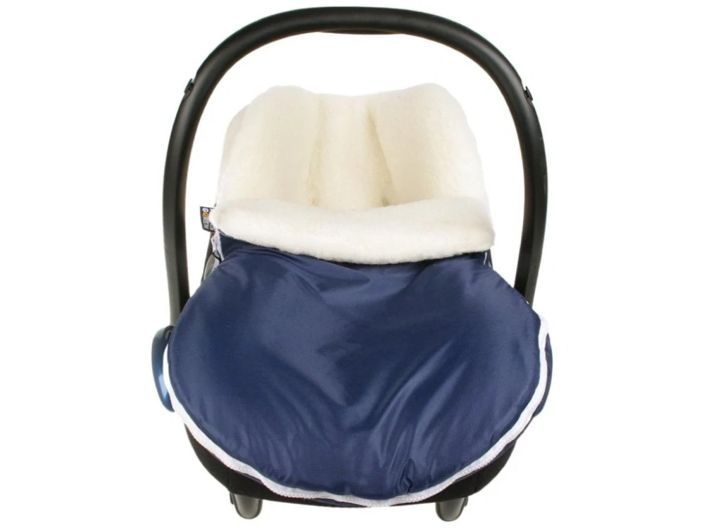 Merino fusak do autosedačky tmavomodrý Kaarsgaren