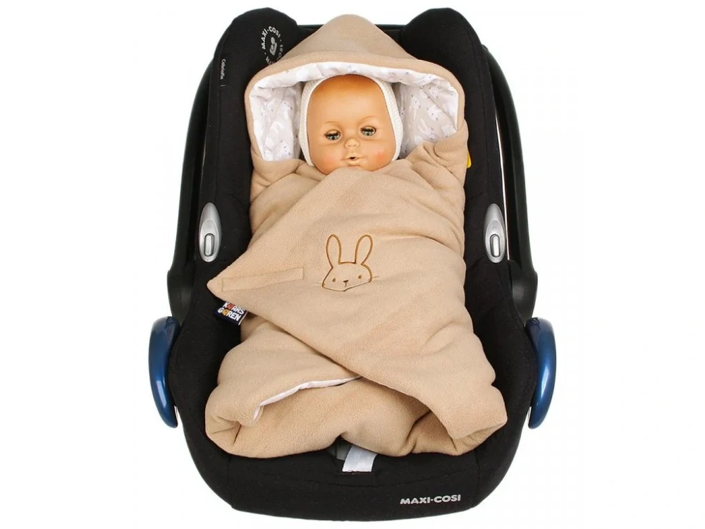 Zimní zavinovačka béžová zajíčci Kaarsgaren