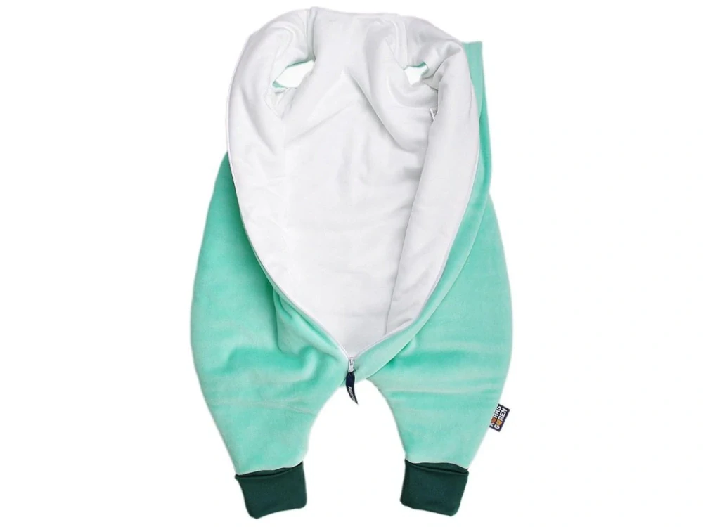 Spací pytel s nožičkami 70 cm mentolový plyš Kaarsgaren