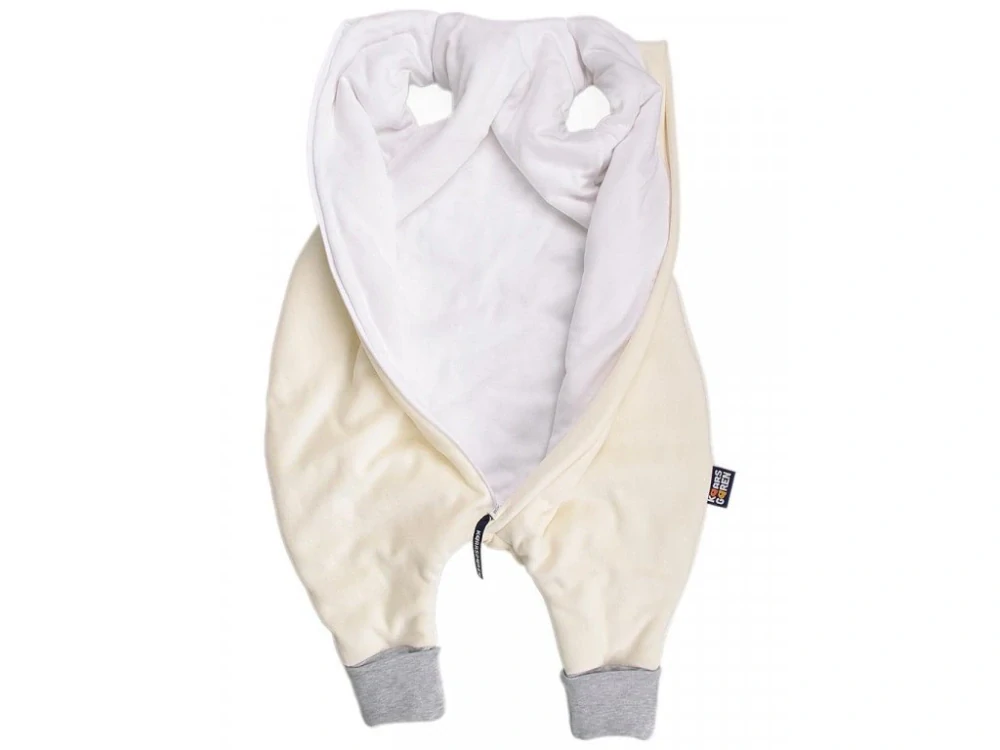 Spací pytel s nožičkami 80 cm smetanový plyš Kaarsgaren