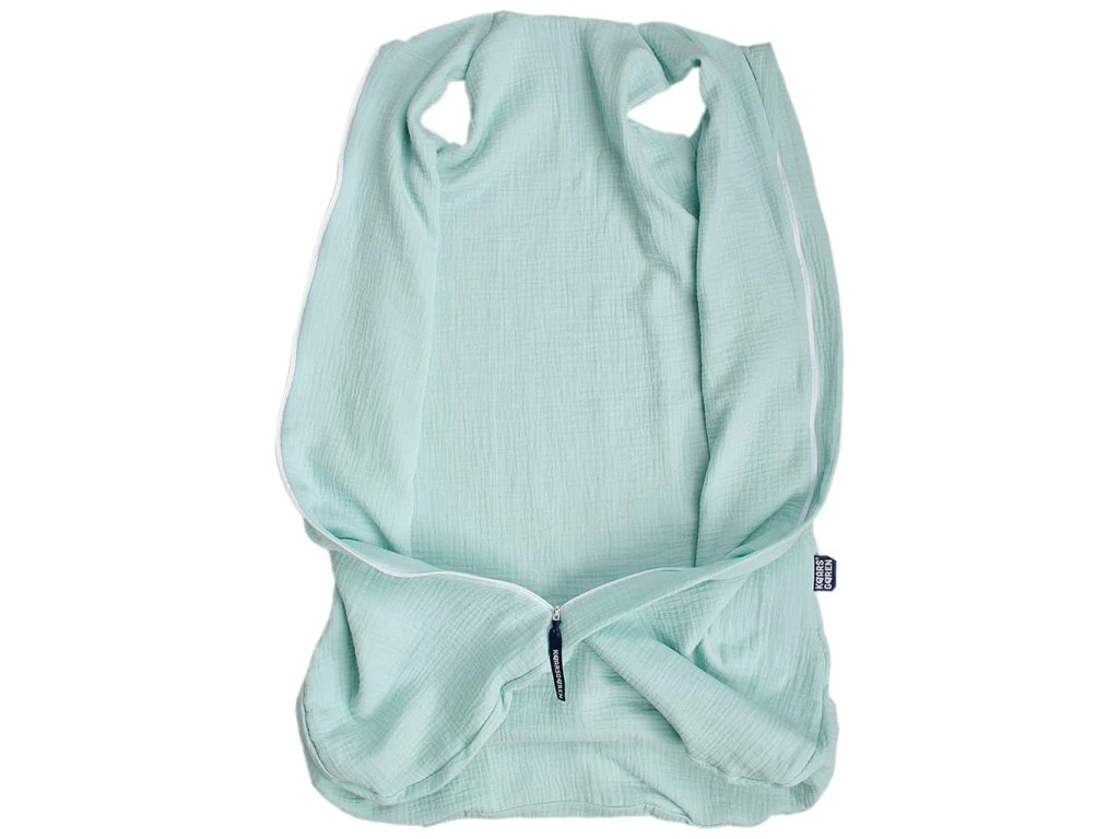 Letní spací pytel s nožičkami 60 cm mentolový mušelín Kaarsgaren
