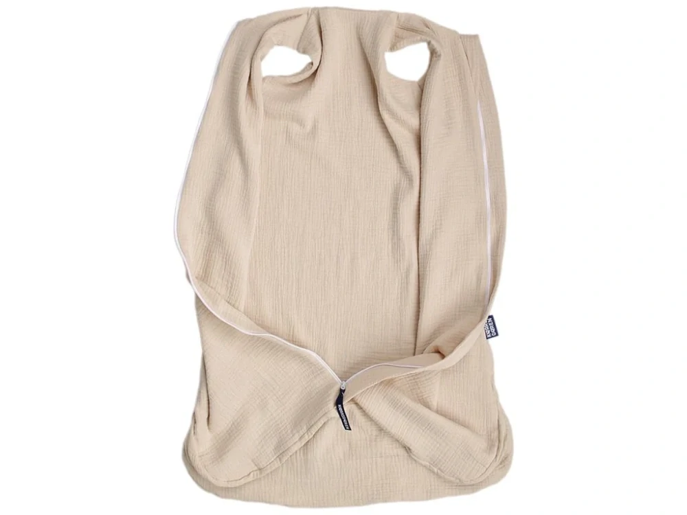 Letní 3D spací pytel 70 cm moka mušelín Kaarsgaren