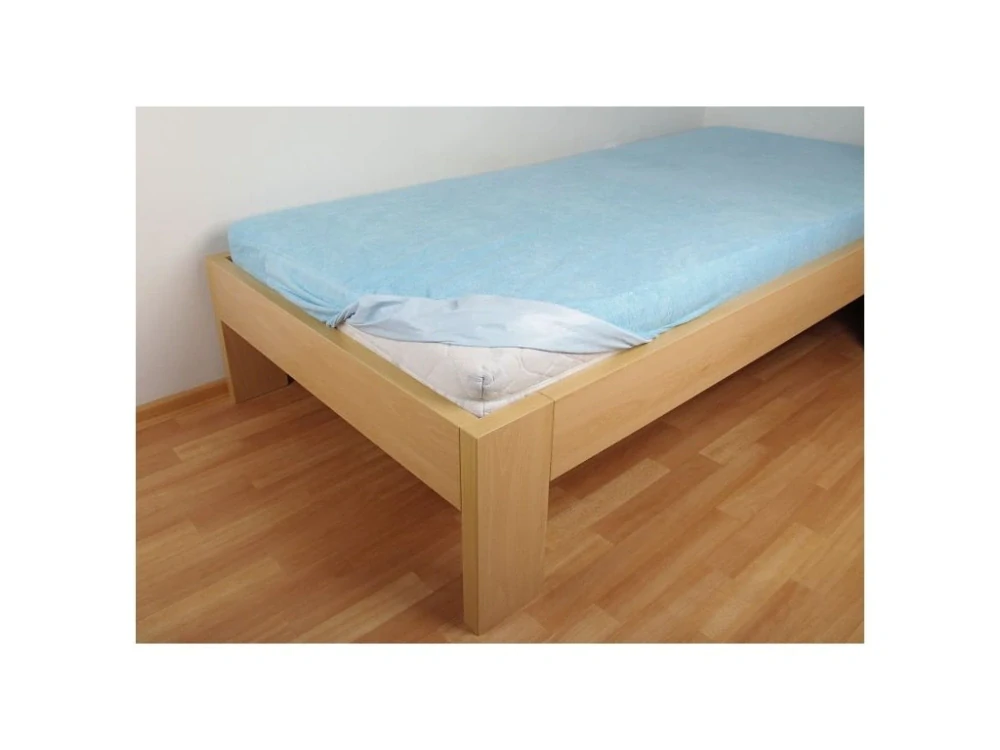 Nepropustné prostěradlo 180x200 cm modré froté bavlna Kaarsgaren