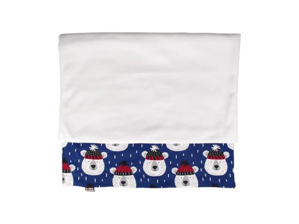 Zateplená dětská deka 100x70 cm bílá medvědi Kaarsgaren