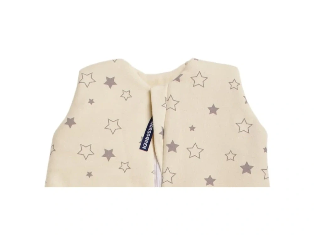 Bio spací pytel s nožičkami 60 cm šedé hvězdičky Kaarsgaren