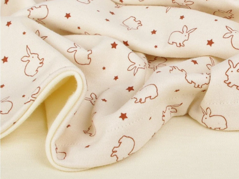 Dětská merino deka 100x70 cm bio králíci Kaarsgaren