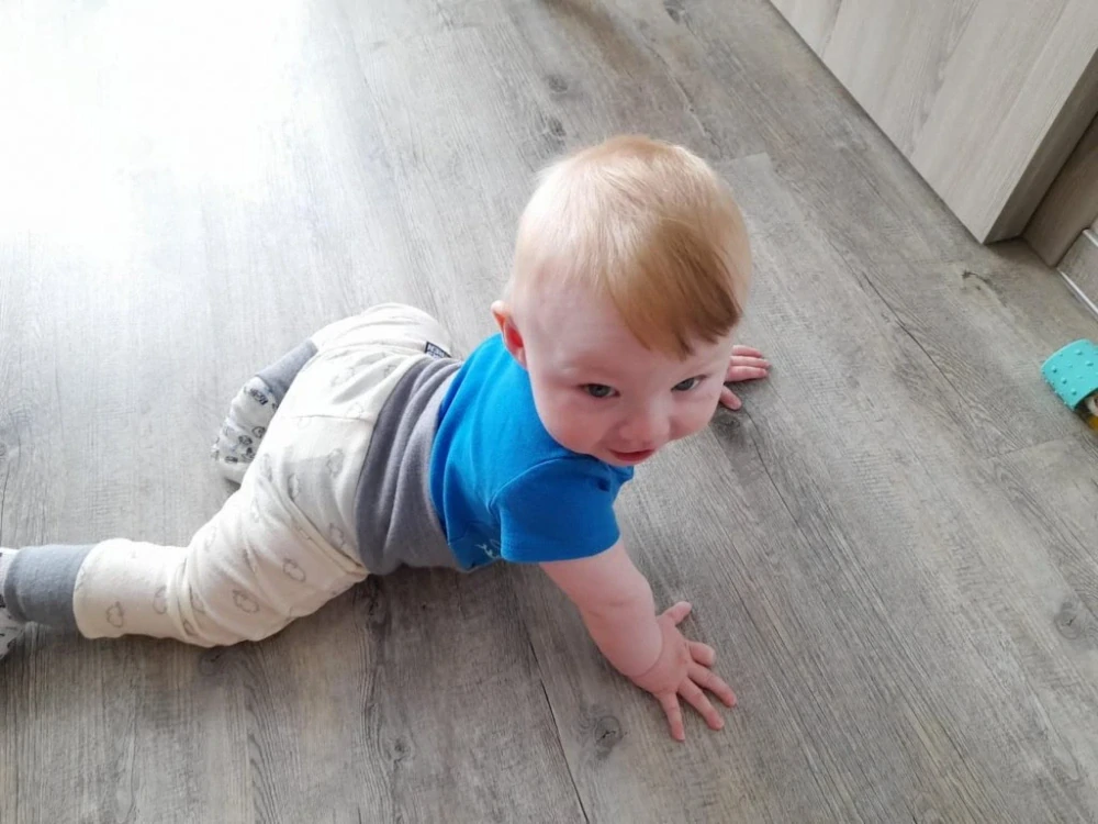 Kalhoty s protiskluzem bavlna koala mentolová 68 Kaarsgaren