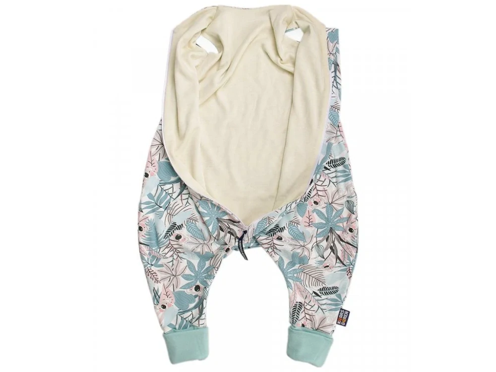 Merino spací pytel 60 cm koala mentolová s nožičkami Kaarsgaren