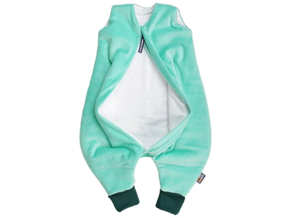 Spací pytel s nožičkami 70 cm mentolový plyš Kaarsgaren