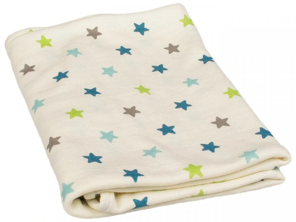 Merino zavinovací deka 65x70 cm hvězdičky Kaarsgaren