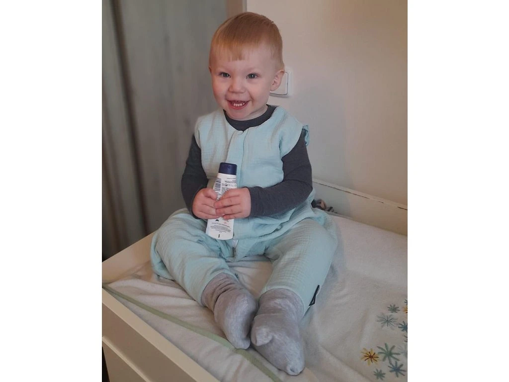 Letní spací pytel s nožičkami 90 cm moka mušelín Kaarsgaren