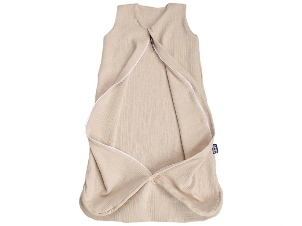 Letní 3D spací pytel 70 cm moka mušelín Kaarsgaren