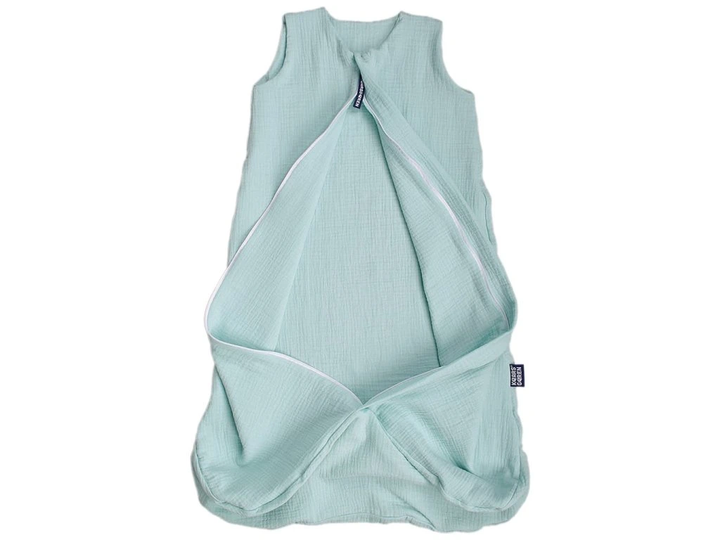 Letní 3D spací pytel 80 cm mentolový mušelín Kaarsgaren