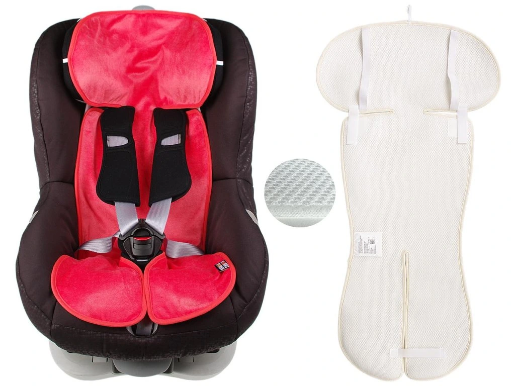 Vložka do autosedačky 9-36 bambus 3D červená Kaarsgaren