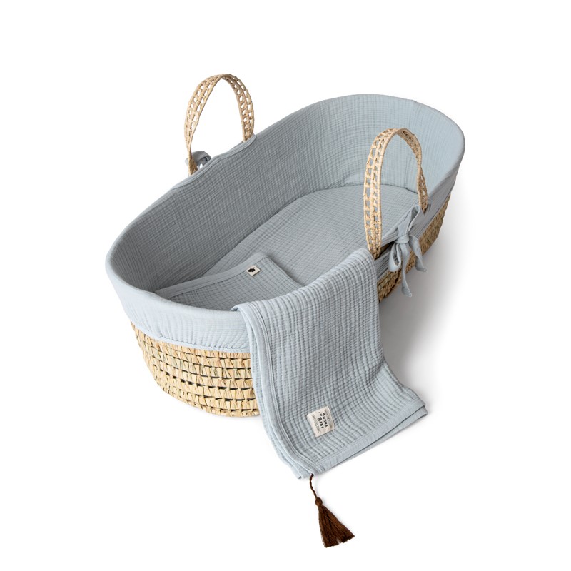FUNNABABY Kompletní Mojžíšův koš s výbavou Dove Grey