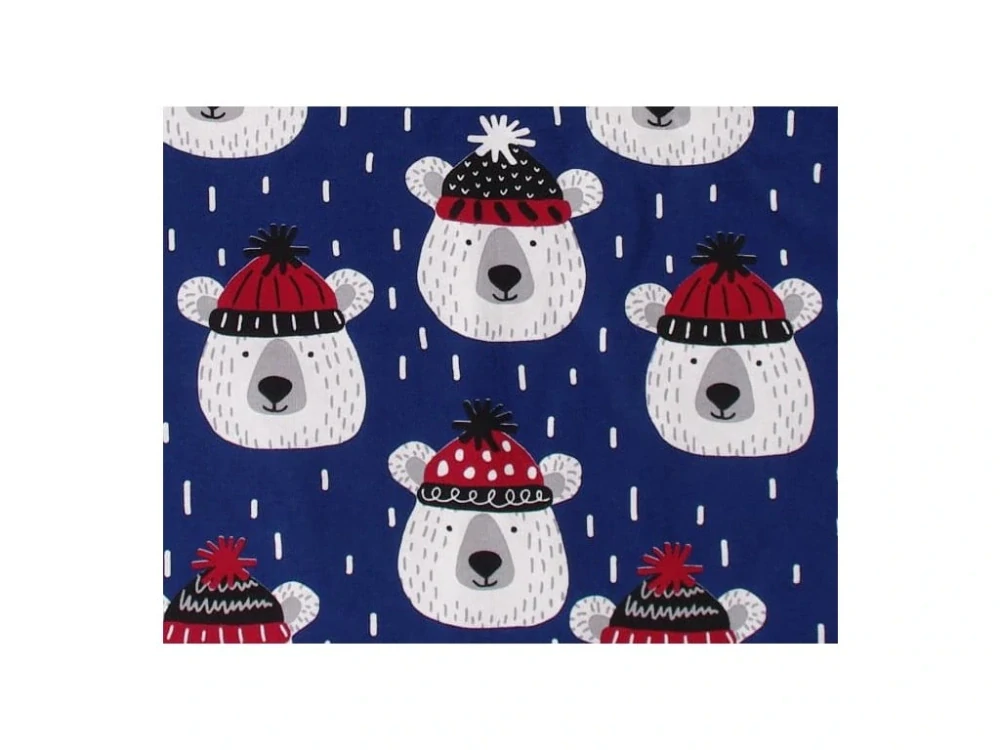 Zateplená dětská deka 100x70 cm bílá medvědi Kaarsgaren