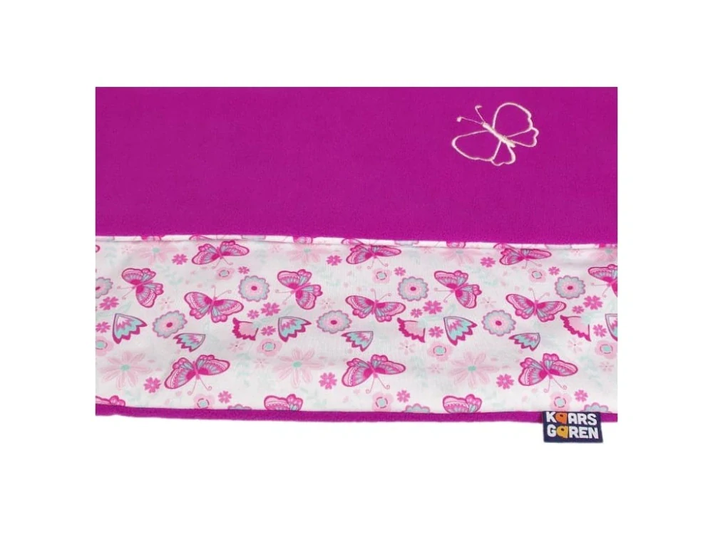 Zateplená dětská deka 100x70 cm ostružinová motýlci Kaarsgaren