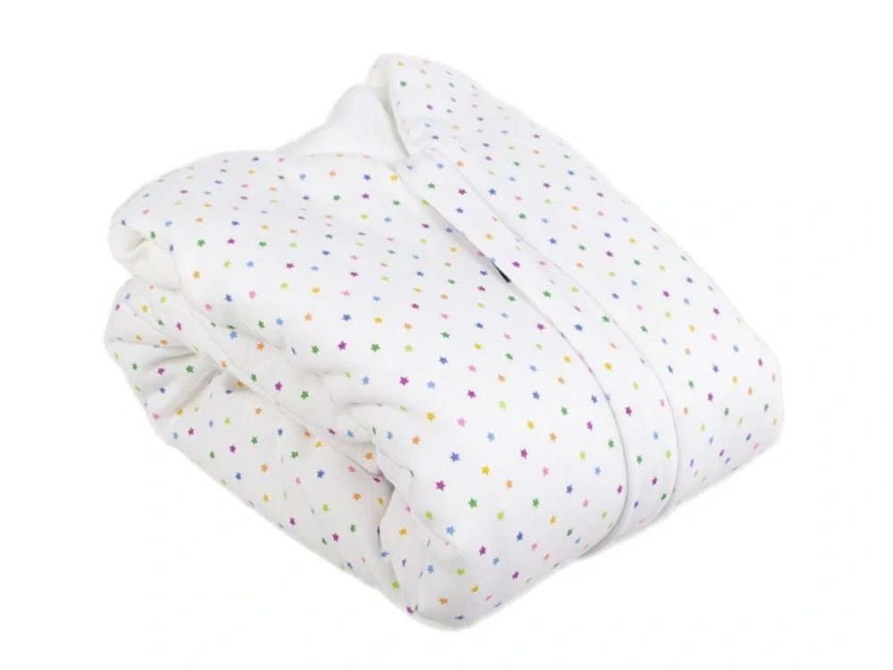 Spací pytel s nožičkami 90 cm hvězdičky na bílé Kaarsgaren