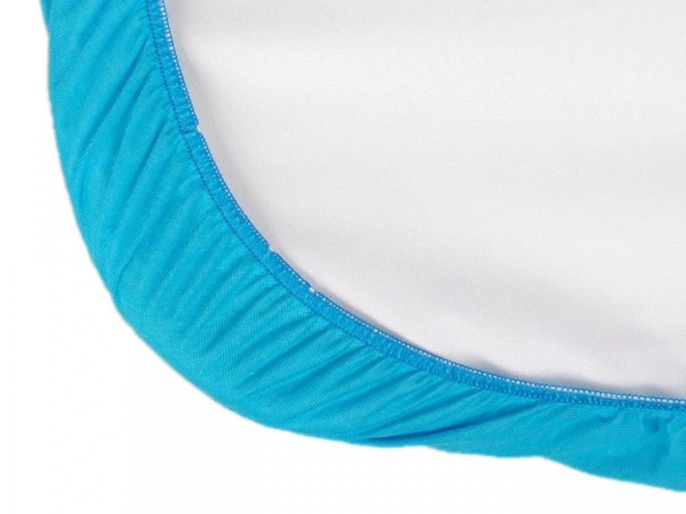 2v1 Tyrkysové prostěradlo 80x160 cm a chránič matrace Kaarsgaren