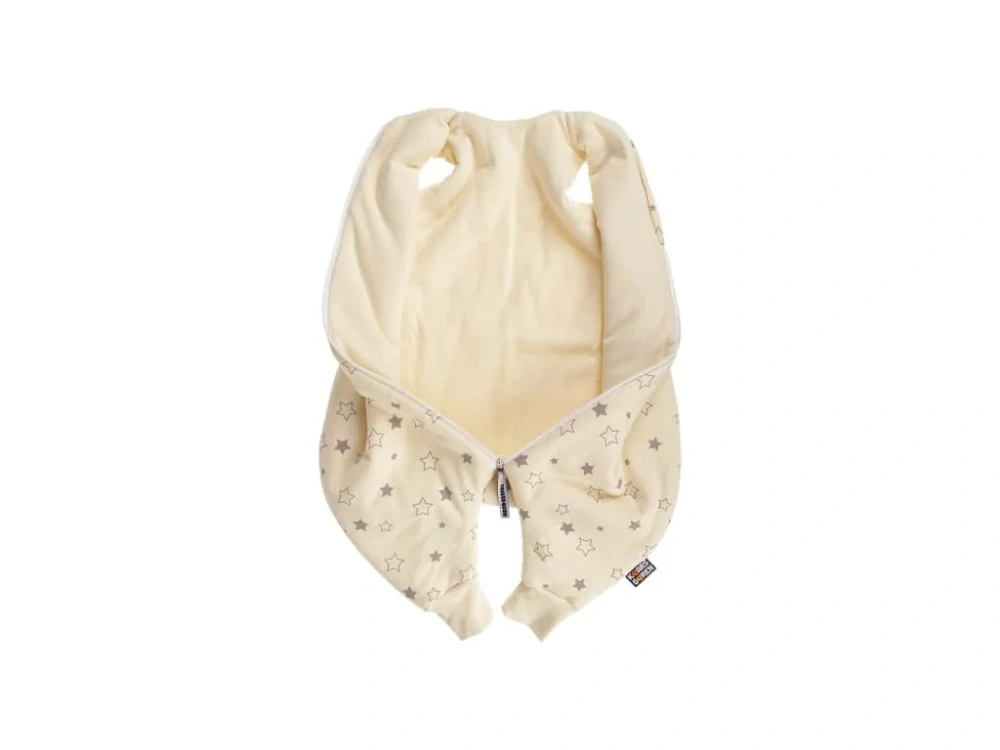 Bio spací pytel s nožičkami 80 cm šedé hvězdičky Kaarsgaren