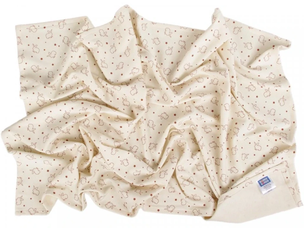 Letní deka 150x200 cm z biobavlny králíčci Kaarsgaren