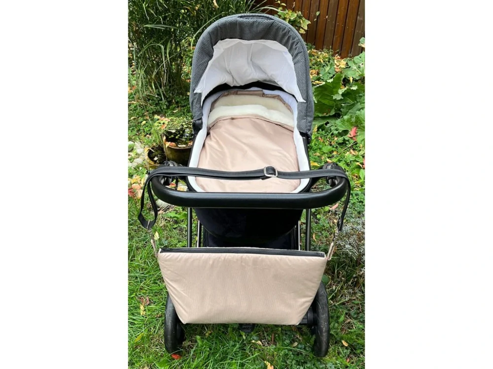 Zimní merino fusak do kočárku béžový Kaarsgaren