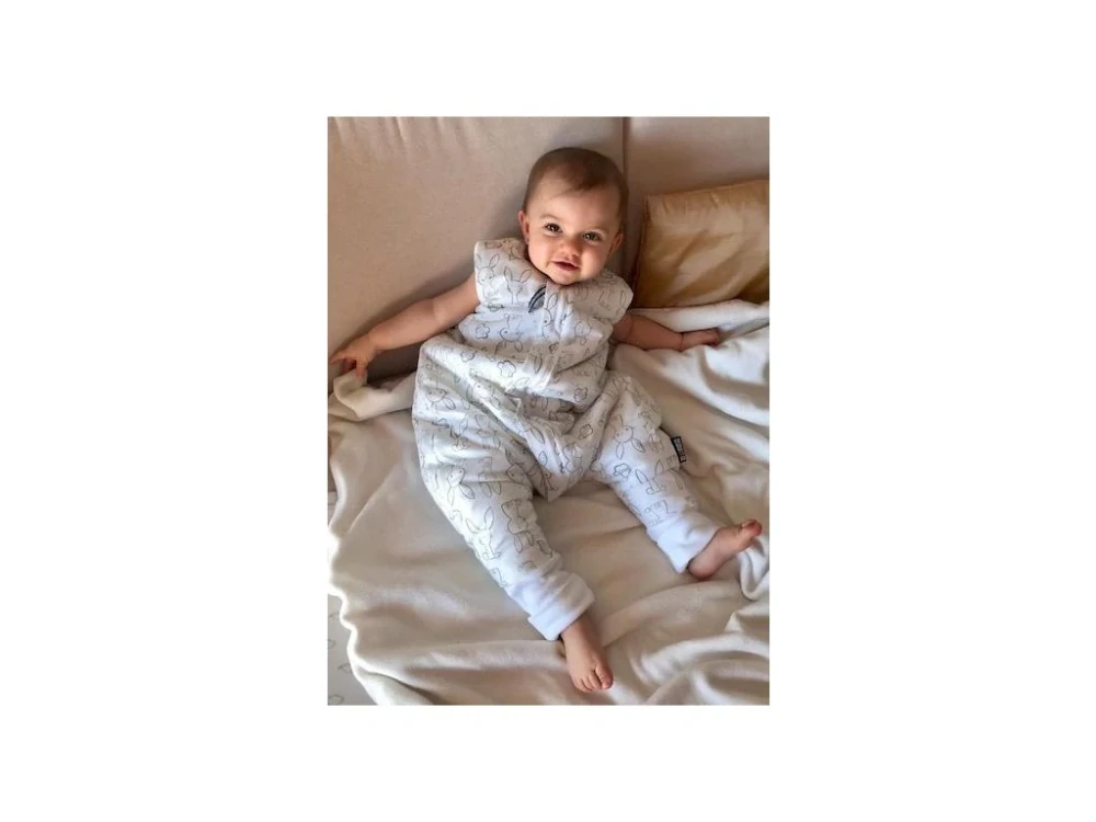 Merino spací pytel 70 cm bio želvy zelené nohavice Kaarsgaren