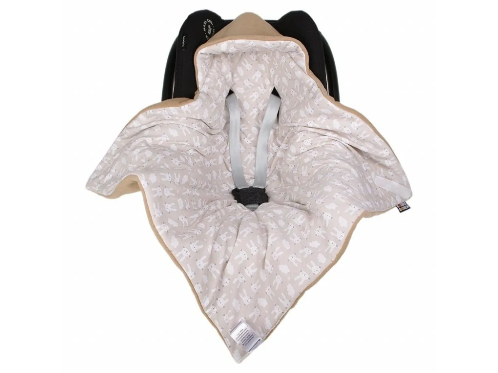 Zimní zavinovačka béžová zajíčci Kaarsgaren