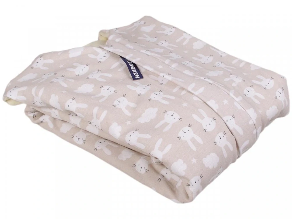 Merino spací pytel 90 cm zajíc béžový s nožičkami Kaarsgaren