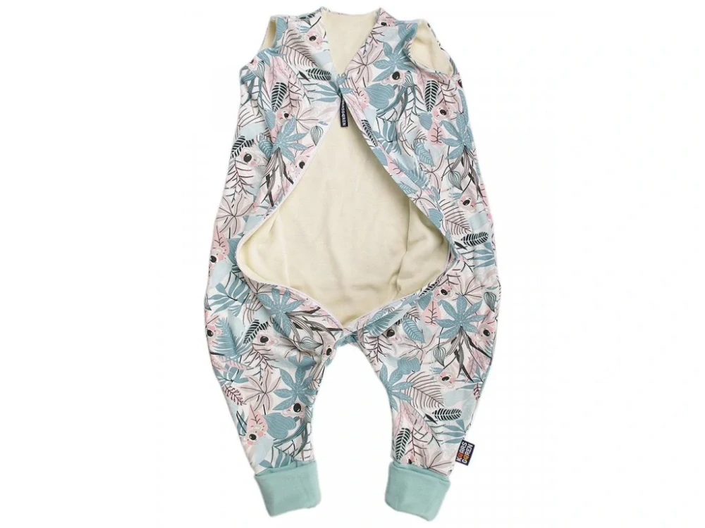 Merino spací pytel 60 cm koala mentolová s nožičkami Kaarsgaren