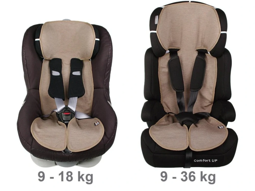 Vložka do autosedačky 9-36 merino 3D hnědá Kaarsgaren