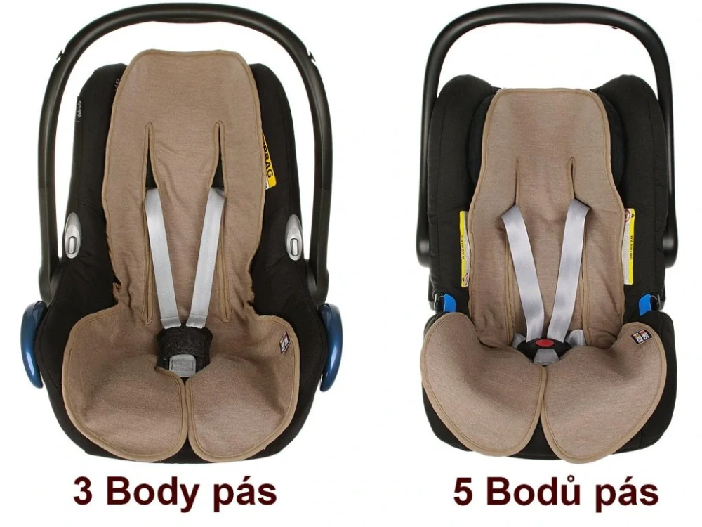 Vložka do kočárku i autosedačky 3D merino světle šedé Kaarsgaren