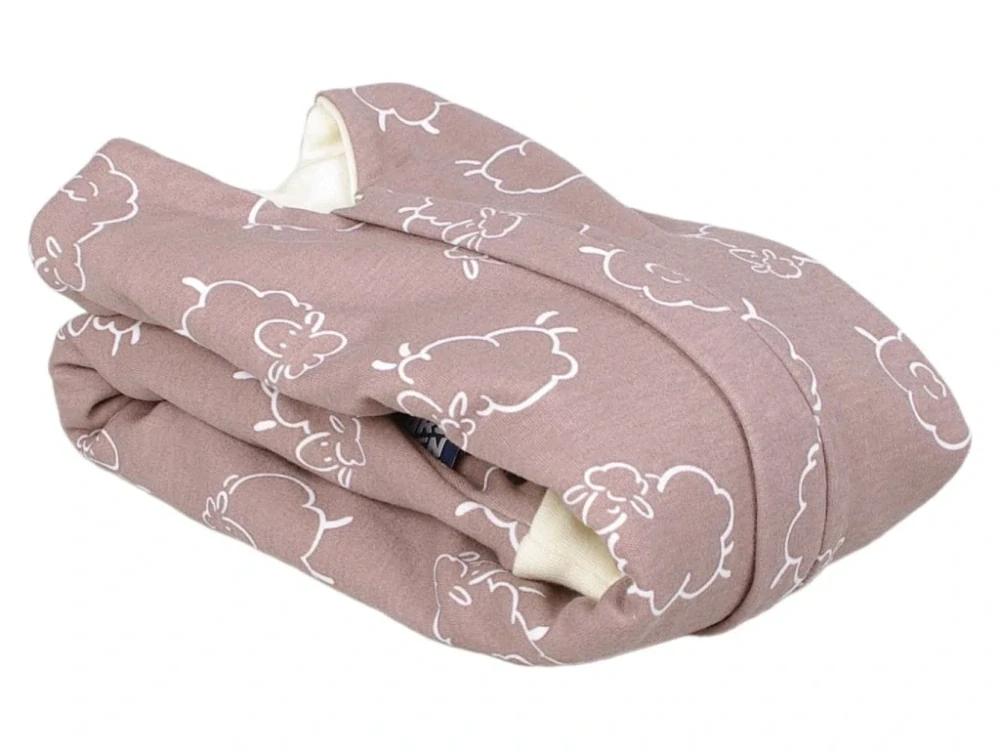 Merino spací pytel 60 cm hnědé ovečky nohavice Kaarsgaren