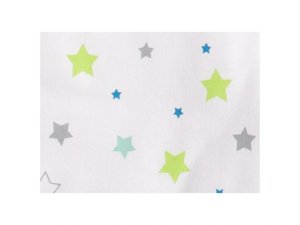 Letní bio spací pytel s nožičkami 60 cm hvězdičky na bílé Kaarsgaren