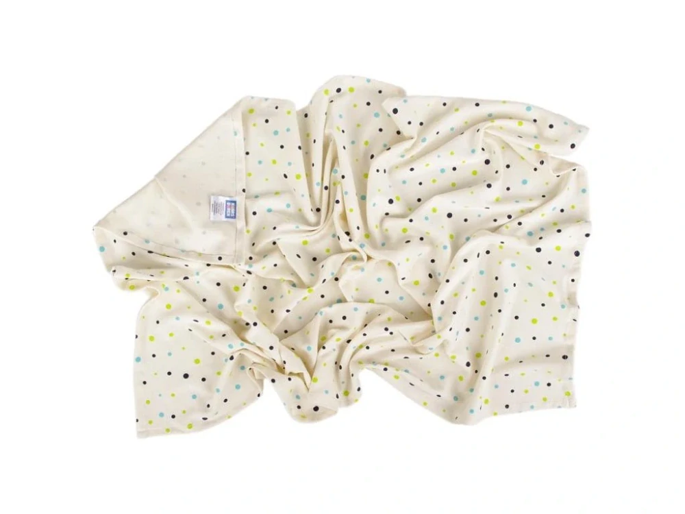 Dětská merino deka 100x70 cm bio puntíky Kaarsgaren