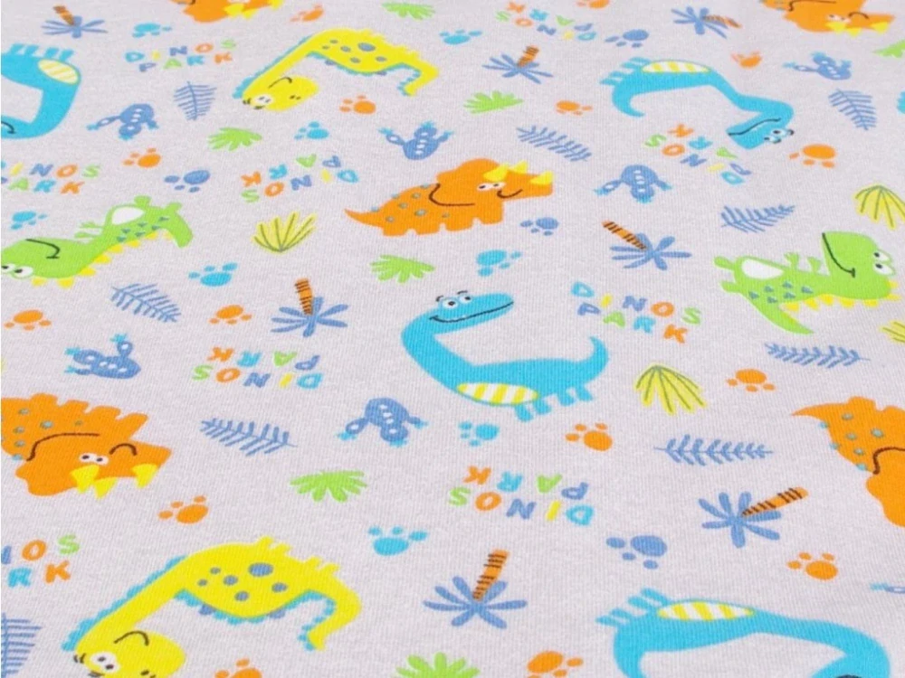 Spací pytel s nožičkami 90 cm šedá dinosauři Kaarsgaren