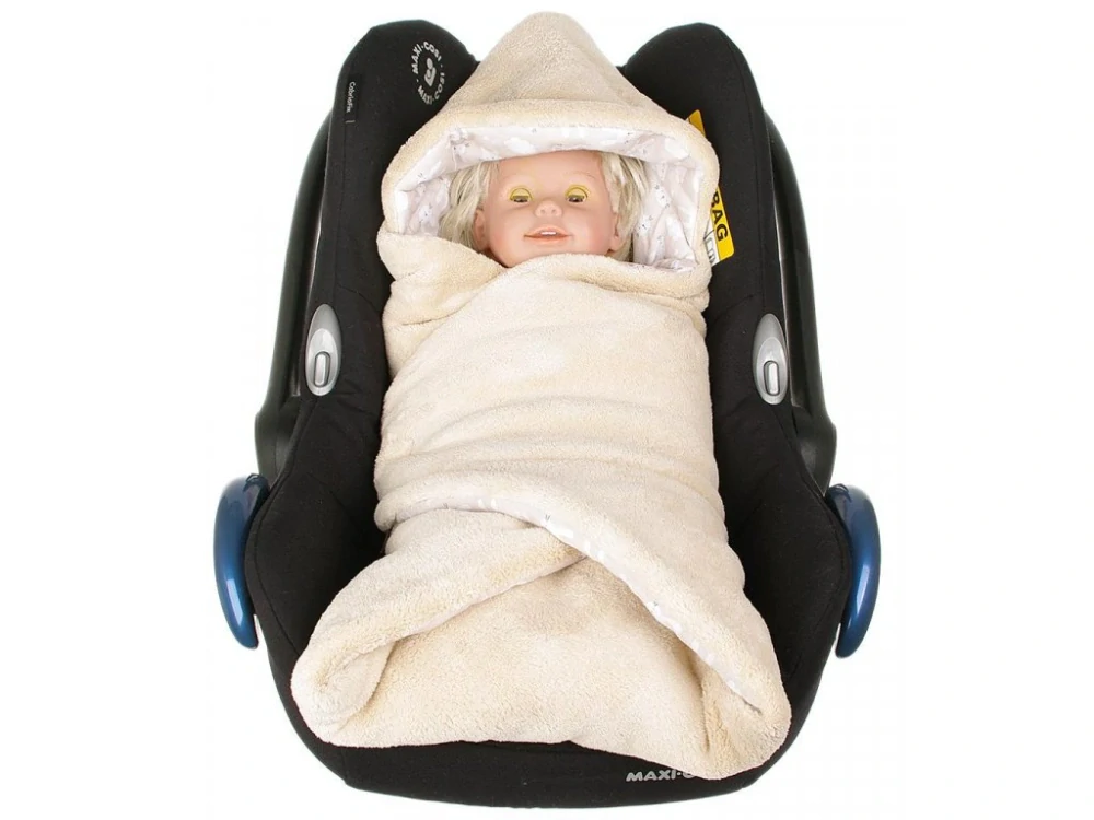 Zateplená zavinovačka wellsoft béžová zajíčci Kaarsgaren