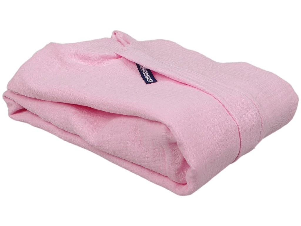 Letní spací pytel s nožičkami 90 cm růžový mušelín Kaarsgaren