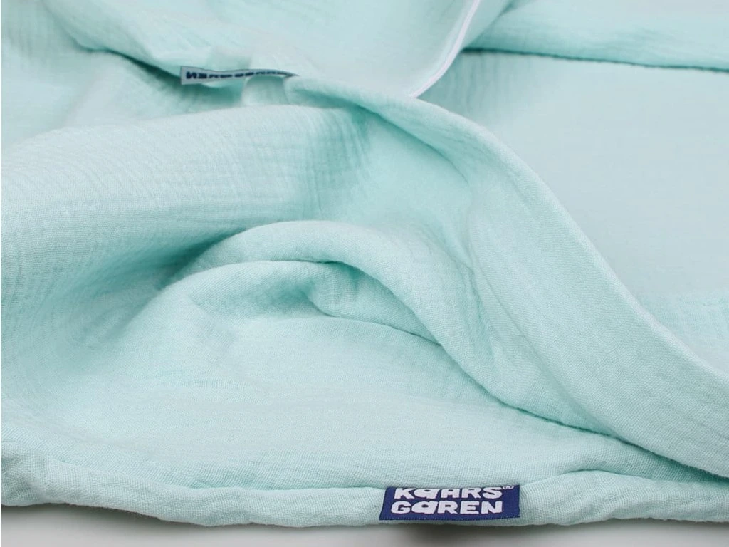 Letní 3D spací pytel 100 cm mentolový mušelín Kaarsgaren