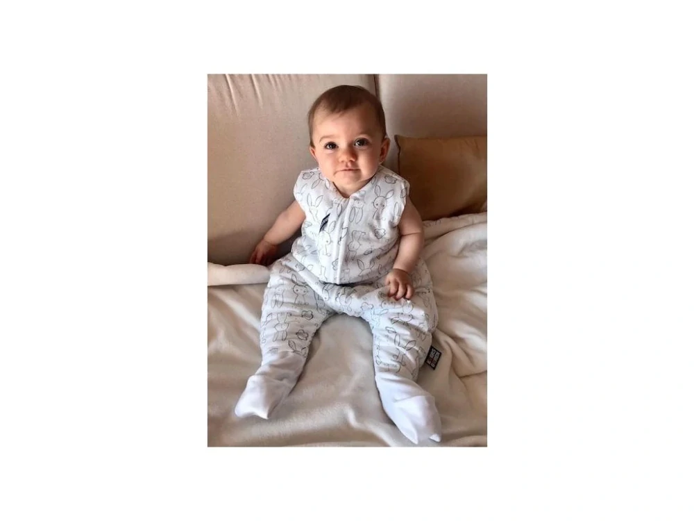 Spací pytel s nožičkami 100 cm zajíček Kaarsgaren